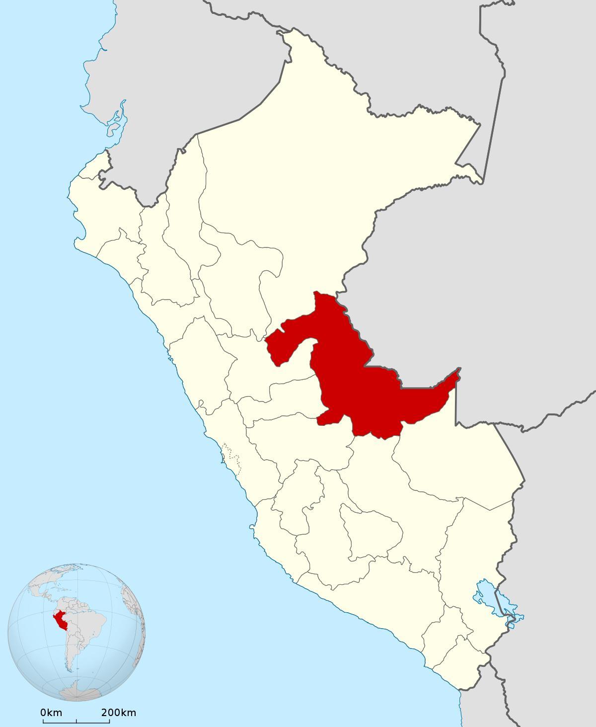 kaart Peruu pucallpa