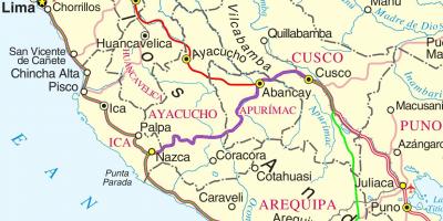 Kaart cusco, Peruu