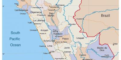 Kaart üksikasjalik kaart Peruu